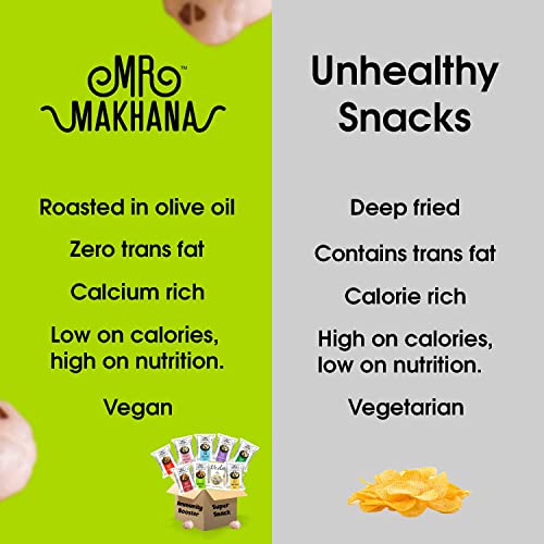 MR Makhana Peri Peri Flavored Makhana | Super Snack | Roasted | 2.65oz (75g) - Family Size