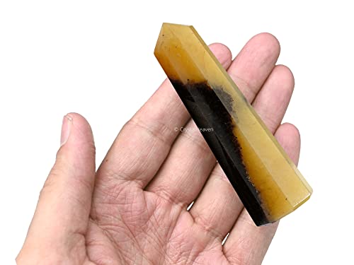 Image of Crystal Heaven Septarian Crystal Tower Obelisk Point For Chakra, Healing And Balancing - Aaa Grade Original Certified Gemstone Agate For Reiki Meditation Yoga Spiritual (3-4 Inches)