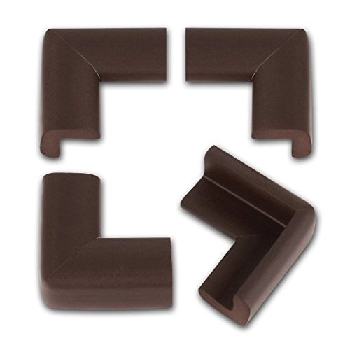 KINGLAKE Thick Baby Safety Softener Table Edge Guard Protector (12PCS Coffee)