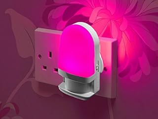Auraglow Automatic Plug In Colour Changing LED Nursery Night Light with Dusk till Dawn Daylight Sensor