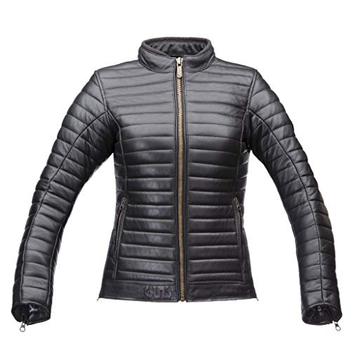 Veste cuir VERONE noir femme GUNS - Veste de moto élégante en cuir premium