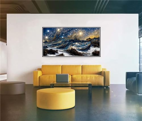 Diamond Painting Ciel Étoilé Abstrait 90x180cm pour Adultes