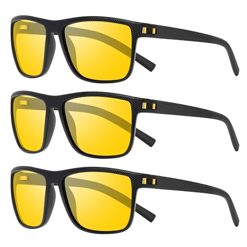 Image of Square Polarized Sunglasses for Men and Women Lightweight Frame Sun Glasses with UV Protection