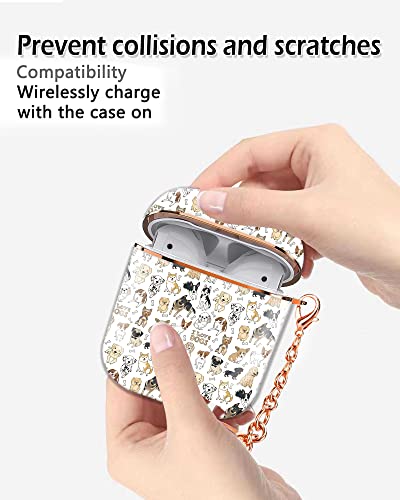 ZEKICE-Airpod-12-Case-Cute-Airpod-2nd-1st-Generation-Cover-Protective-Shockproof-Hard-Cover-Shell-with-Rose-Gold-Keychain-Buds-Case-for-Girl-Women-Men-Luxury-Blue-Butterfly