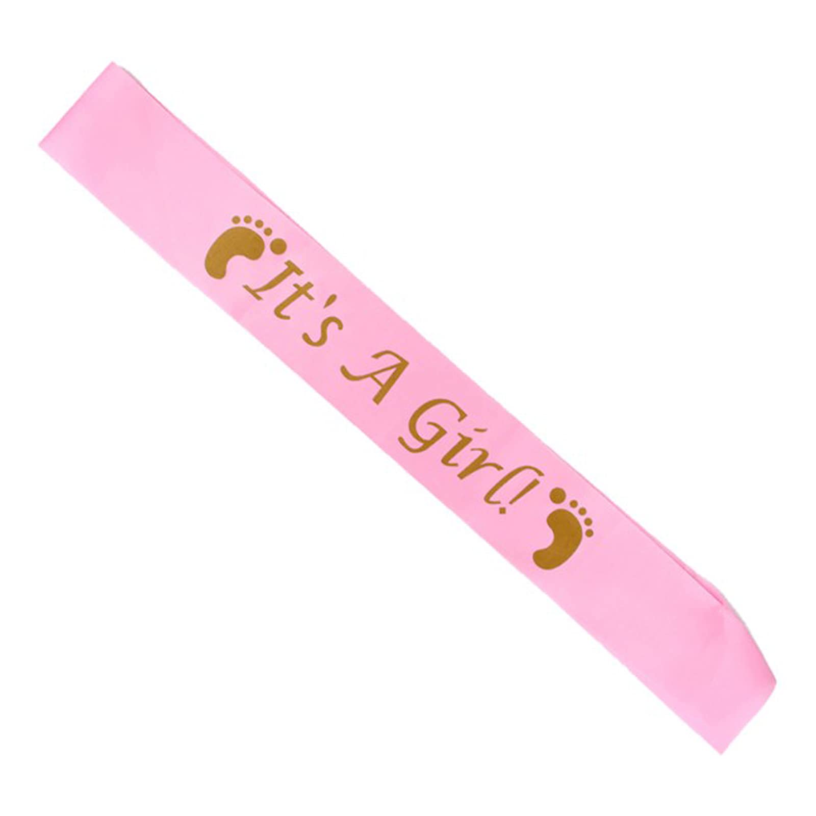 Fascia It’s a Girl Sciarpa per Futura Mamma Fascia Futura Mama Sciarpa Mum to Be per Baby Shower Festa (Rosa)