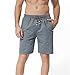 MO GOOD Mens Casual Jogging Shorts Fashion Workout Shorts (D-Grey, US (30-31))