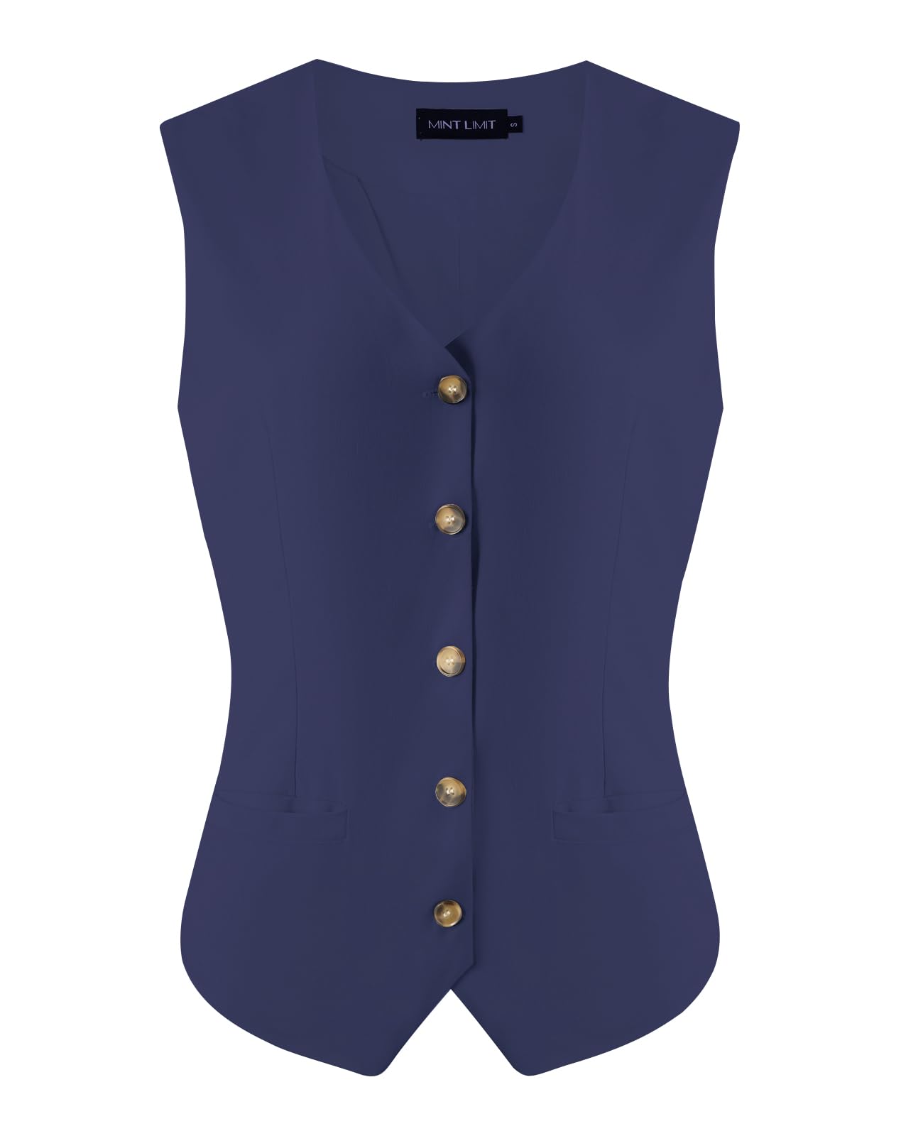 MINTLIMIT Vest for Women V Neck Lightweight Work Cropped Sleeveless Jacket Linen Vests Women