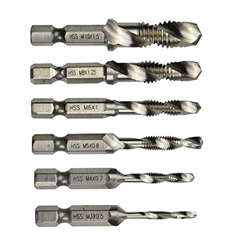 Homyl 1 Conjunto Hex Shank Stubby Brocas Precision Twist Brocas Aço Broca Set - Prata
