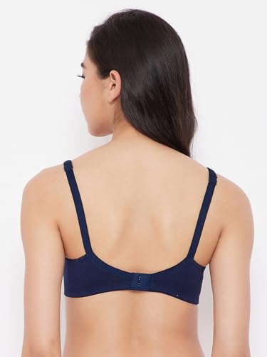 Clovia Women's Non-Padded Non-Wired Full Cup Bra in Black - Cotton