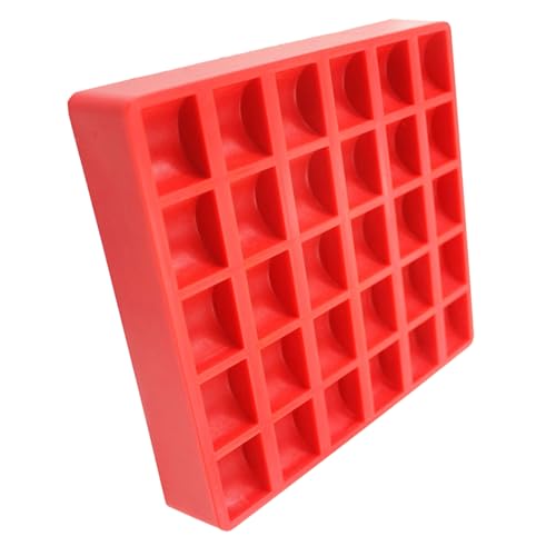 Caja organizadora para monedas de plástico ABS color rojo