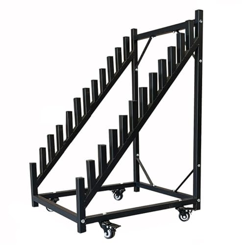 Expositor de baldosas de suelo, de madera y de tablero de fibra, para muestras en salas de exposiciones y tiendas minoristas, con varias filas de almacenam,Black-a-19.69x23.62x32.68in/50x60x83CM