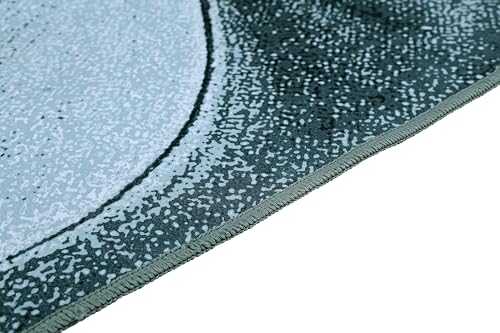 Image of BLUSH & BLOOM 5 x 7 Feet Area Rugs Washable Rug: Large Modern Abstract Living Room Rug Soft Anti-Skid Thin Carpet Indoor Floor Non-Shedding Carpets for Bedroom Dining Farmhouse Nursery Home Office