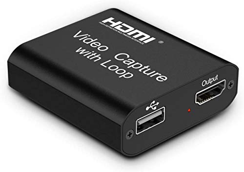 Video Capture Card 4K HDMI mit Loop-Out, HD 1080P Live Streaming videorecorder konverter unterstützt WINDOWS, ANDROID…