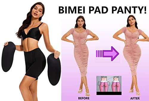Image of BIMEI 2PS Sponge Hip Pads padded Women Butt Hip Up Padded Enhancer Thigh Pads Butt Lifter Crossdressing Padded Underwear