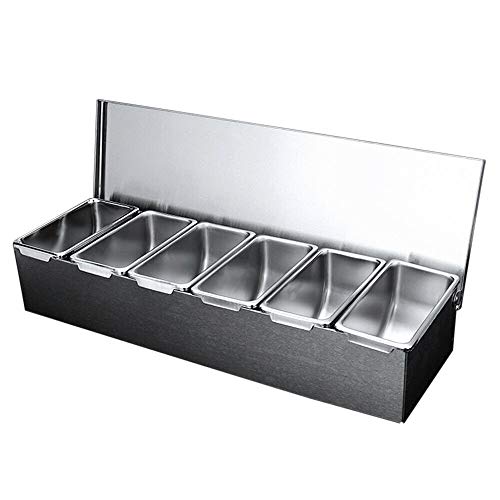 6 stuks keukenkruidenpotjes, roestvrij staal, met deksel, dressing kruidendispenser - Image 4