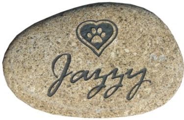 Heart Design. Enter Your Pets Name here on This Listing and we Will engrave This a Real River Rock to memorialize Your Fur Baby..