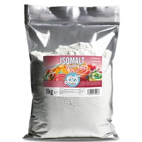 Brotfrei Isomalt Premium 1kg | ideal für selbst gemachte Zuckerdekorationen Süßigkeiten Bonbons Lollys Candy Zuckerblasen Edelsteine Fenster | für Profis & Hobbybäcker | ohne Zucker Vegan