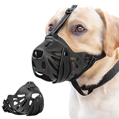 Apobabo Dog Muzzle, Breathable Soft Basket Muzzles for Small, Medium, Large Dogs, Prevents Biting, Barking, and Chewing (5)