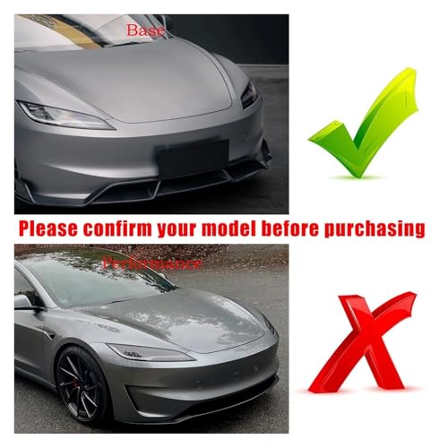 Labio de parachoques delantero y divisor para renovar el frontal de tu Tesla Model 3 4
