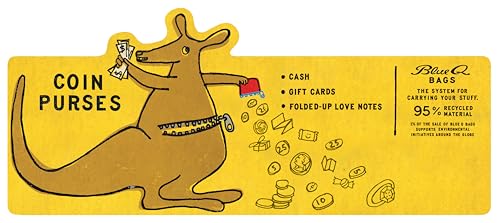 Blue Q Coin Purse, Cat Butt (funny field guide to cat butts). Made from 95% recycled material, the ultimate little zipper bag to corral money, ear buds, gift cards, stamps, vitamins, coins. 3"h x 4"w - Thumbnail 7