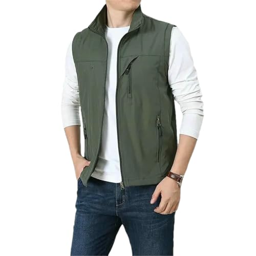 Chaqueta delgada de verano para hombre chaleco casual contra el viento ligero talla L