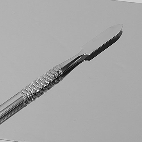 HOME BUY 54001189MG Stainless Steel Makeup Mixing Blending Palette With Spatula - Image 4