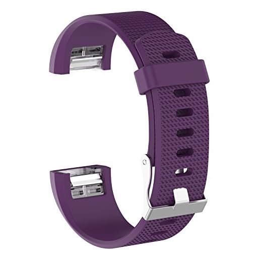 AISPORTS 5-pack silikonrem kompatibel med Fitbit Charge 2-rem för kvinnor män, mjukt bekvämt andningsbart silikon sportarmband armband ersättningsrem för Fitbit Charge 2 fitness tracker