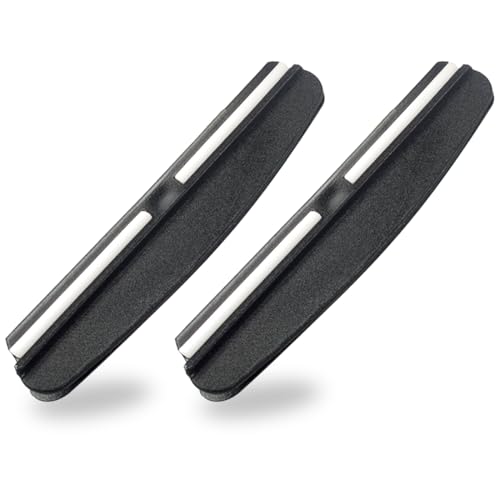 BEPSYOM Set di 2 Guida Angolare per Affilare Coltelli, Supporto per Affilacoltelli da Cucina, Molatura Costante di Lama, Affilatura su Mola per Chef, Affilare Coltelli (100mm) (Nero)