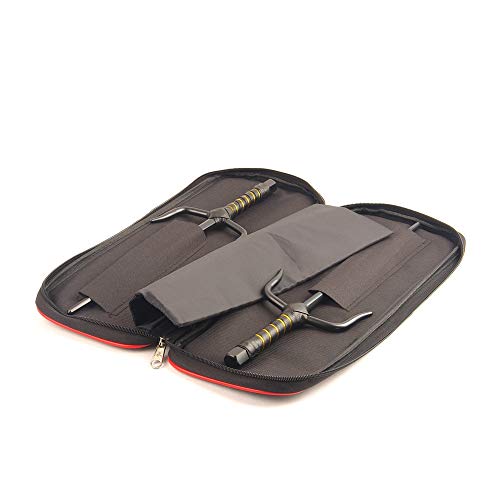 Superdo Octagon Metal Martial Arts Sai Black 15Inch Length Ninja Sai&Sai Case (Black, 15")