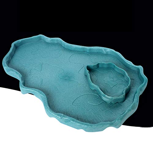EXQIOUR Reptilien- Futternapf, Wassernapf, ausbruchsicher, für kleine Haustiere, Eidechsen, erhöhte Futternäpfe-2