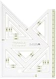 Peso: 14.1 g Paz plantilla rectangular triángulo 58-000