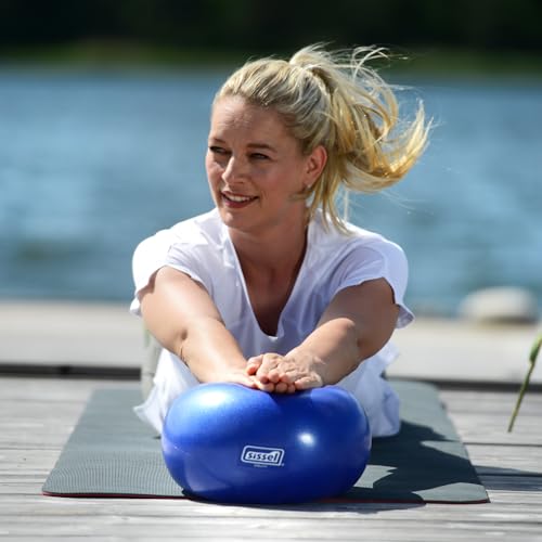 SISSEL Pilates Soft Ball | Gymnastikball & Pilates Ball für Training & Entspannung | Softball für Bauch, Rücken & Core | 22 cm | Belastbar bis 155 kg | Sport Bälle | Gummiball | Physiotherapie Zubehör