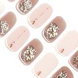 DANNI & TONI ジェルネイルシール ラメ ヌード ジェルネイルシール 硬化タイプ ネイルシール 硬化タイプ ネイルシール ジェル ネイルデザイン 貼るジェルネイル 長持ち無臭 防水 SGS認定 初心者簡単 (なかよし)
