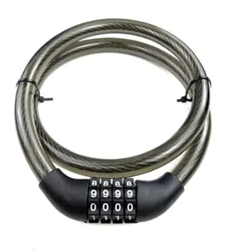 Câble spiralé en caoutchouc antivol sans clé code de sécurité 4 chiffres - 2
