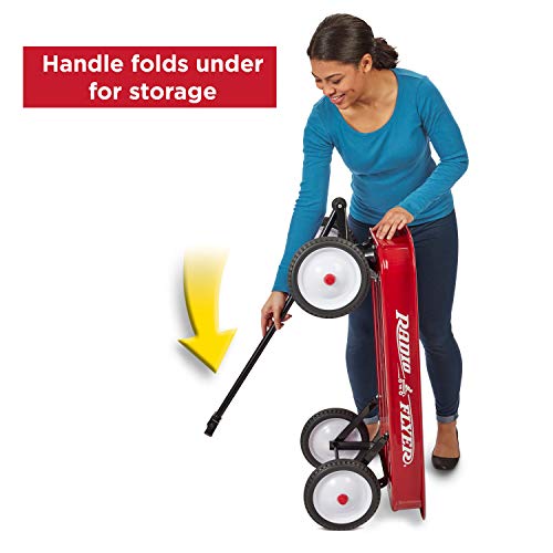 Radio Flyer 18Z Durable All Steel Seamless Body Wagon Featuring Original And Classic Iconic Design For Kids Ages 1 Year Old And Up thumb #2