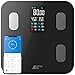 Active Era Pèse Personne Balance Connectée Bluetooth avec écran LED, Balances Numérique avec 16 mesures, App mobile, Impédancemètre (IMC/BFR/Muscle/Eau/Graisse Corporelle/Masse osseuse/BMR) - Noir