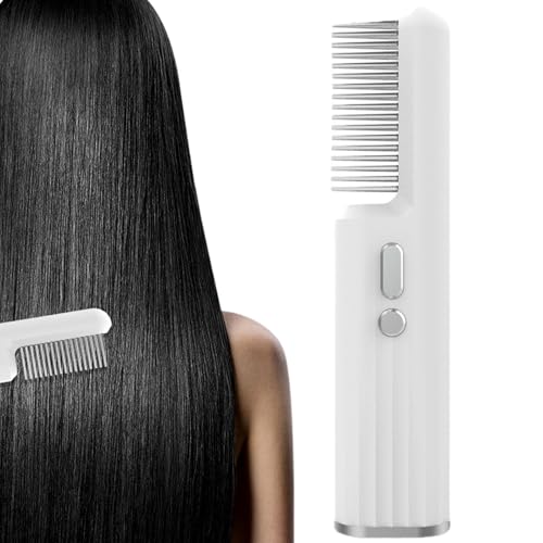 Haarglätter Bürste | Elektrischer Haarglätter Mit Öl-Pflege - Styling-Zubehör Für Alle Haartypen Kurze Lange Lockige Dicke Alltag Reise Arbeit Party Date Night