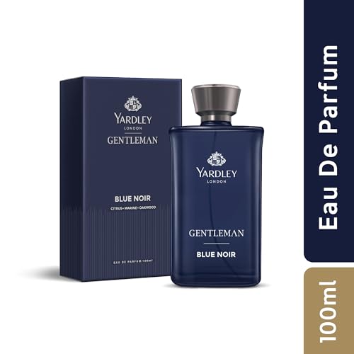 Image of Yardley London Blue Noir | Eau De Parfum | Long Lasting International Perfume for Man | Citrus Marine Oakwood Fragrance | Upto 15% dosage | 100ml EDP| Ideal Gift for Man