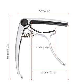 Accordeur de clé de guitare, port de pince de Capo guitare pratique - robuste pratique pour guitare à cordes pour basse… – Image 6
