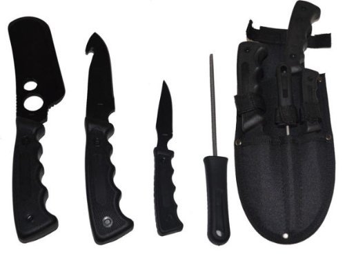 5pc Big Game Hunting / Skinning Knife Set PA0044BBK - Hunting Knives