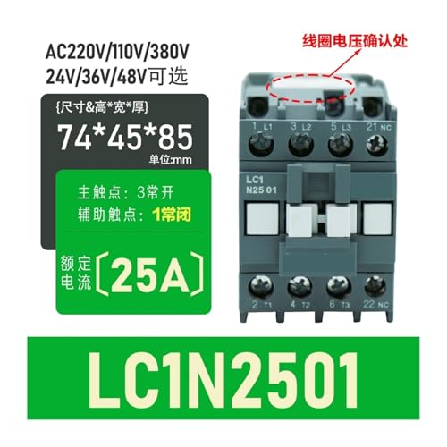 Contacteur CA LC1N1810 220V appareil de commutation pour automatisme industriel
