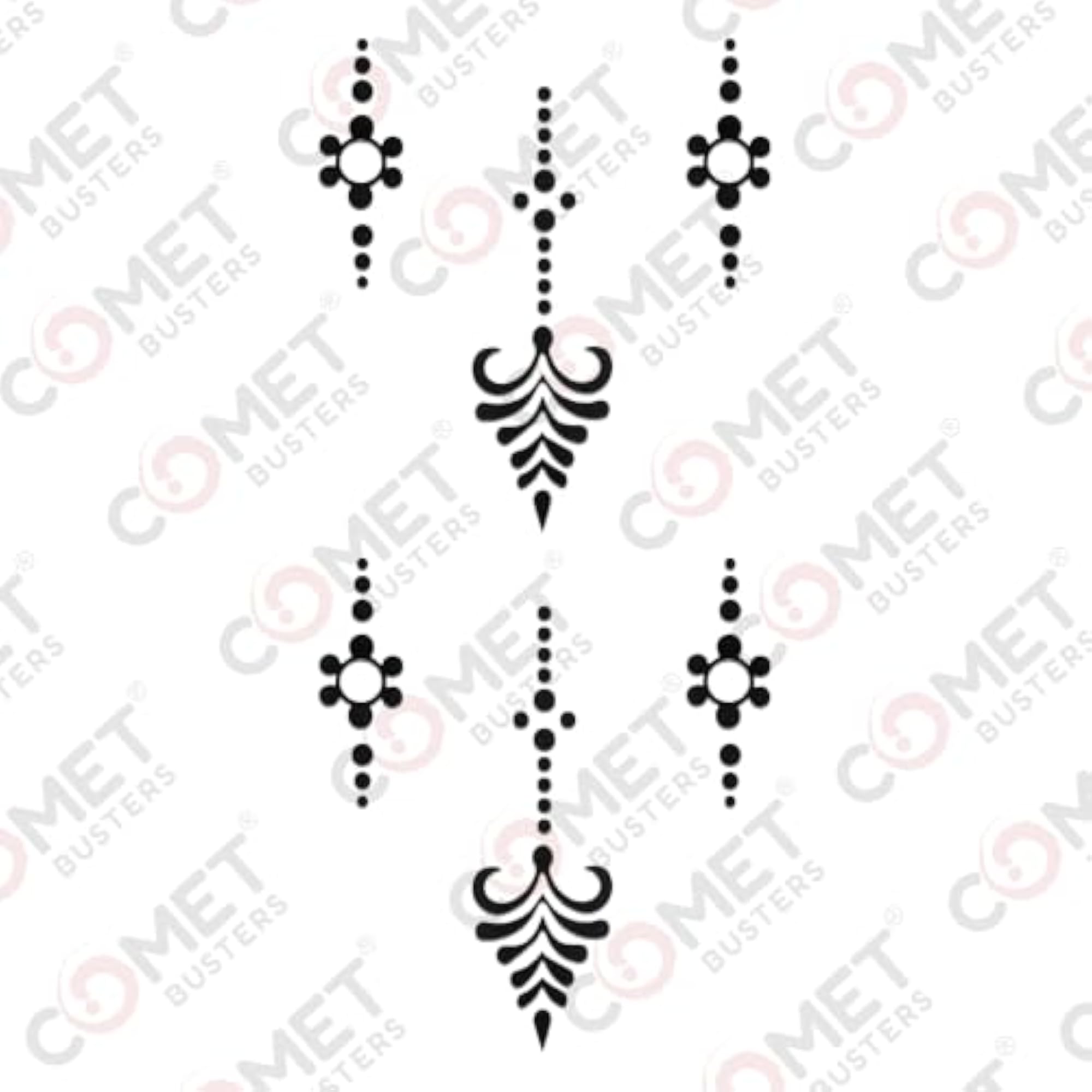 Floral Temporary Tattoos Stickers, Fun Body Art