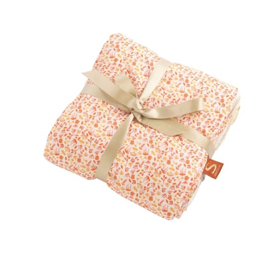 Couverture bébé en coton blanc Sauthon hypoallergénique et douce
