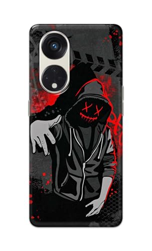 Image of Printed Hard Back Cover for Oppo Reno8 T 5G | Reno 8T 5G Back Cover (Hoodie Rapper) -190724(EA)