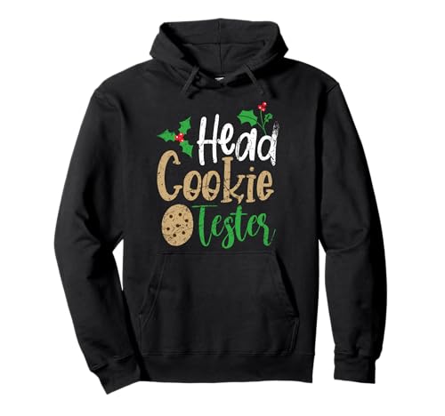 Testeur de biscuits en tête vintage Noël drôle Sweat à Capuche