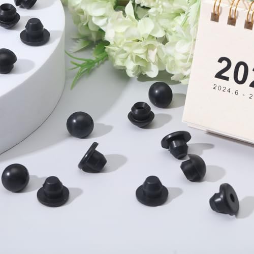 Image of 30Pcs Floor Bottle Jack Oil Filler Plug 9mm Horizontal Rubber Filler Bung Jack Oil Plugs Hydraulic Filler Bung for Oil Reservoir Fill Hole Floor Stopper