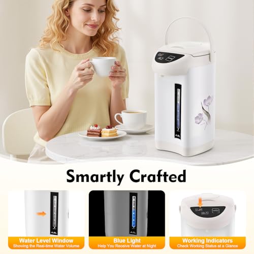 Hervidor eléctrico 4L 110V con vaso de acero inoxidable miniatura 6