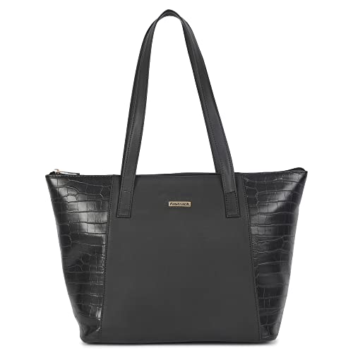Fastrack Everyday Spacious Charcoal Black Tote Bag For Women (B0B9ZDFGNV) Amazon Price History, Amazon Price Tracker