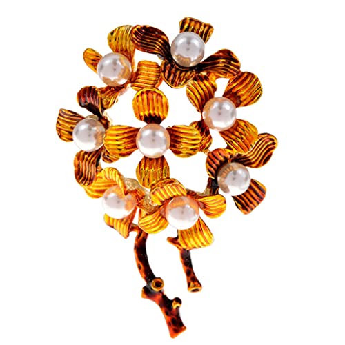 Broches de Fleurs en émail pour rehausser un manteau terne sans l'abîmer