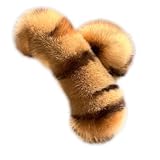 KKlewu バンスクリップ ラビットファー ふわふわ 1 枚入れ ヘアクリップ 上品 可愛い ヘアアクセサリー (M 13CM, カーキヒョウ柄)